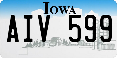 IA license plate AIV599