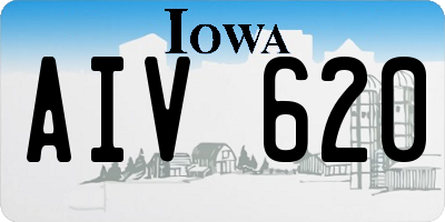IA license plate AIV620