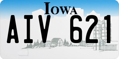 IA license plate AIV621