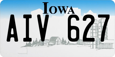 IA license plate AIV627