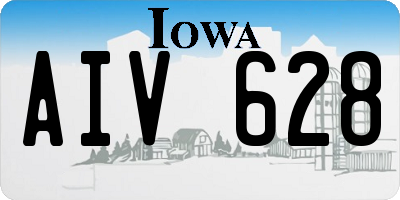 IA license plate AIV628