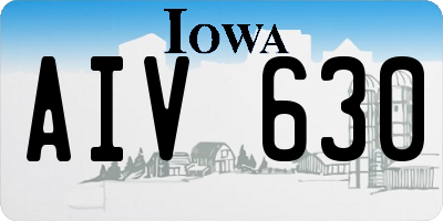 IA license plate AIV630