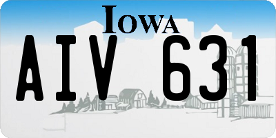 IA license plate AIV631