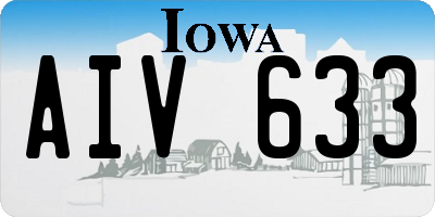 IA license plate AIV633