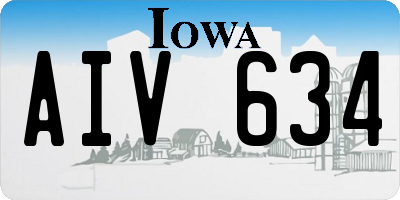 IA license plate AIV634