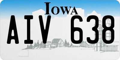IA license plate AIV638