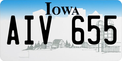 IA license plate AIV655