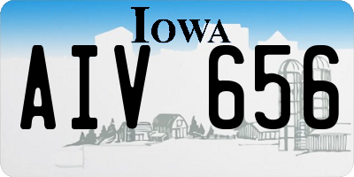 IA license plate AIV656