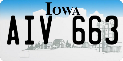 IA license plate AIV663