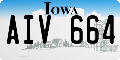 IA license plate AIV664