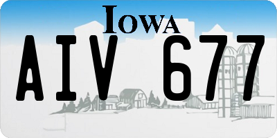 IA license plate AIV677
