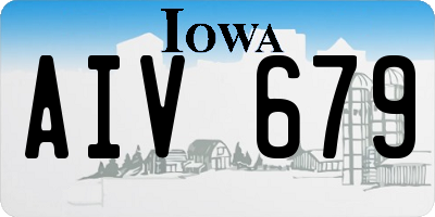 IA license plate AIV679