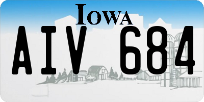IA license plate AIV684