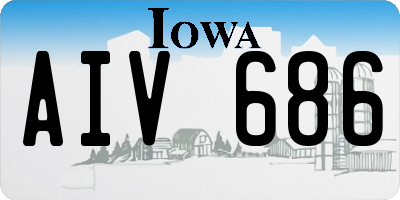 IA license plate AIV686
