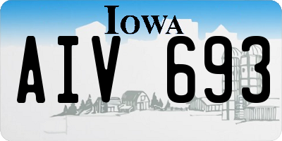 IA license plate AIV693
