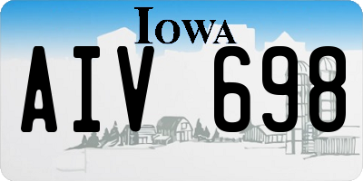 IA license plate AIV698