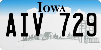 IA license plate AIV729