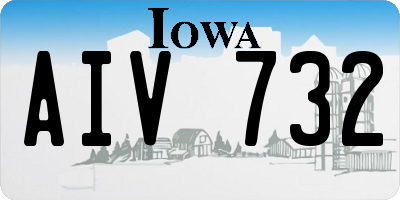 IA license plate AIV732