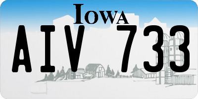 IA license plate AIV733