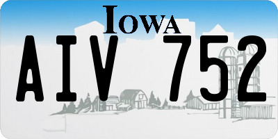 IA license plate AIV752