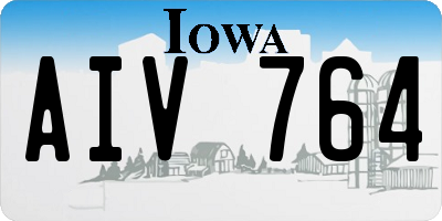 IA license plate AIV764