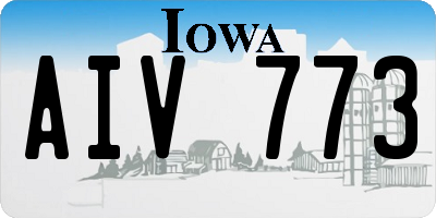 IA license plate AIV773