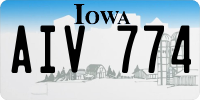 IA license plate AIV774