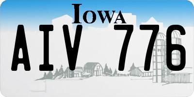 IA license plate AIV776