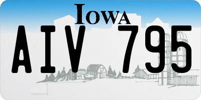 IA license plate AIV795