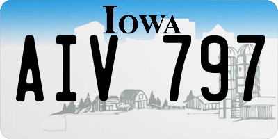 IA license plate AIV797