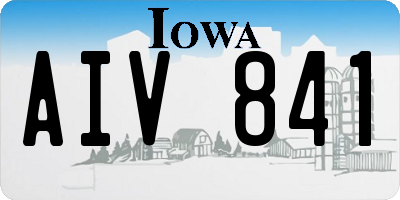 IA license plate AIV841
