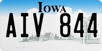 IA license plate AIV844