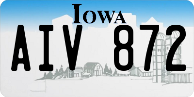 IA license plate AIV872