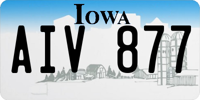 IA license plate AIV877