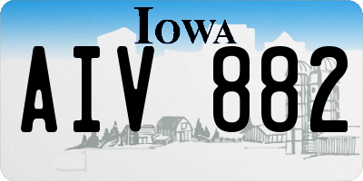 IA license plate AIV882