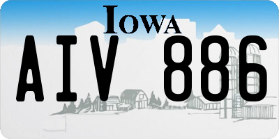 IA license plate AIV886