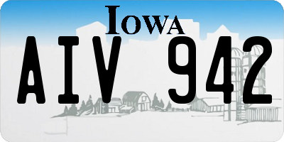 IA license plate AIV942