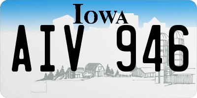IA license plate AIV946