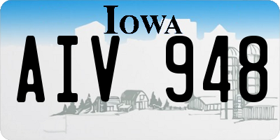 IA license plate AIV948