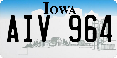 IA license plate AIV964