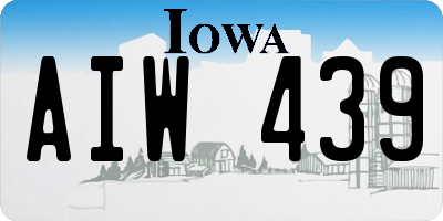IA license plate AIW439