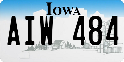 IA license plate AIW484