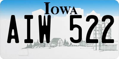 IA license plate AIW522
