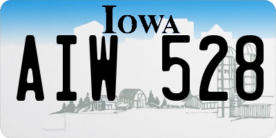 IA license plate AIW528