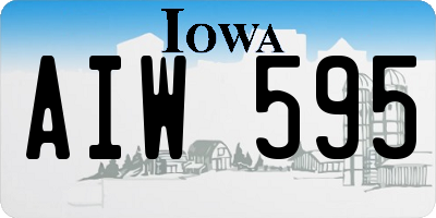 IA license plate AIW595