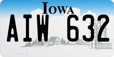 IA license plate AIW632