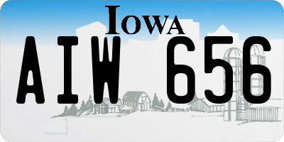 IA license plate AIW656