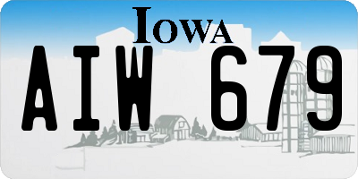 IA license plate AIW679