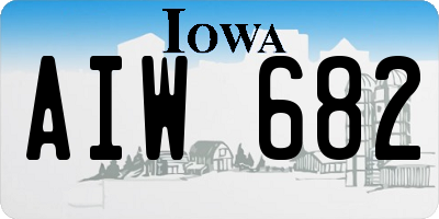 IA license plate AIW682