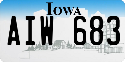 IA license plate AIW683